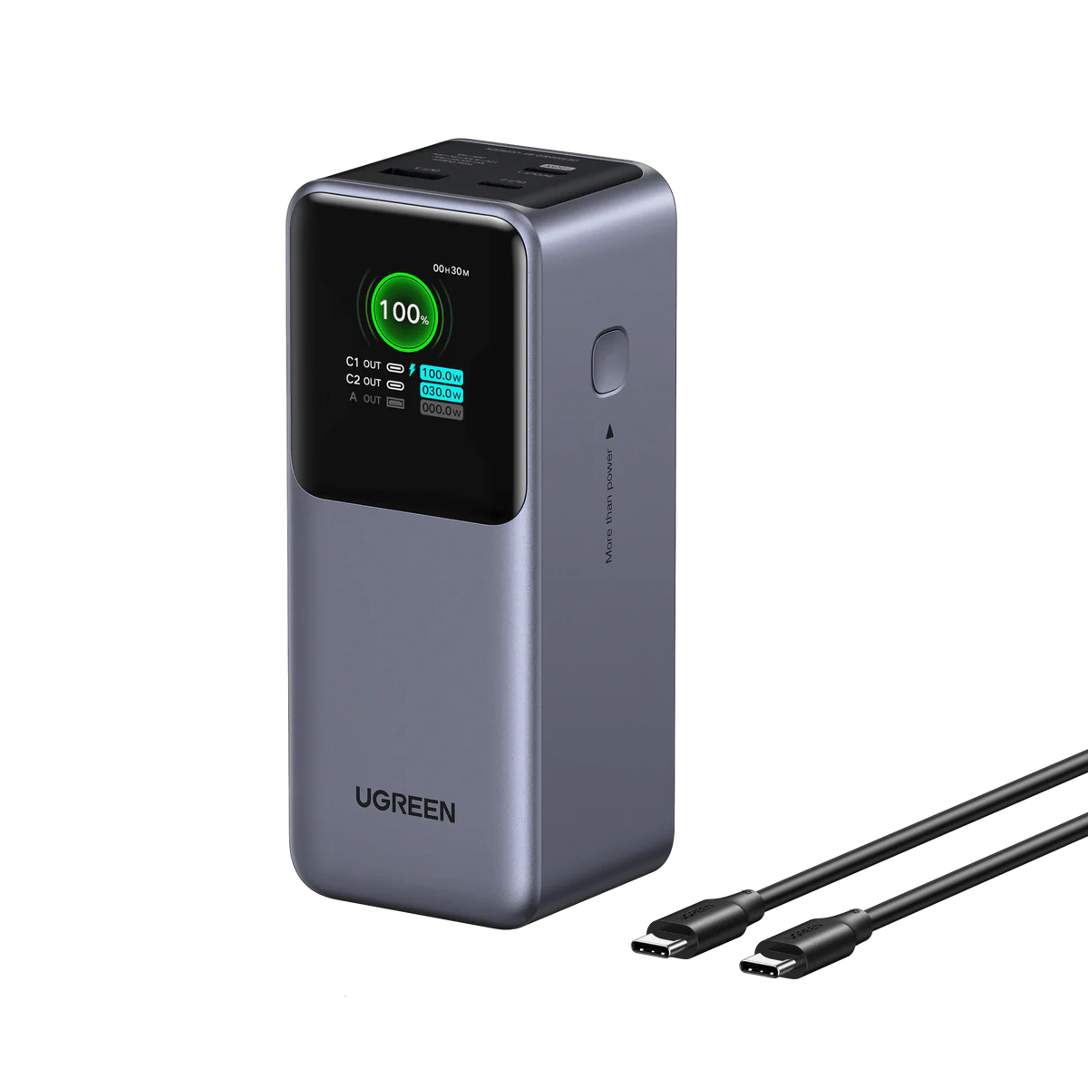 UGREEN Nexode Power Bank 20000mAh 130W with Smart Digital Display