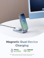 UGREEN MagFlow 2-in-1 Magnetic Wireless Charger 25W (MagSafe compatible)