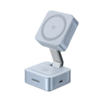 MagFlow 2-in-1 Magnetic Wireless Charger (Qi2 25W, MagSafe-Compatible)