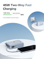 UGREEN MagFlow Magnetic Wireless Power Bank 20000mAh Qi 25W