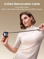 UGREEN Nexode 65W Charger with Retractable USB-C Cable
