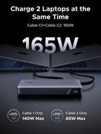 UGREEN Nexode Power Bank 25000mAh 165W with Built-in Cables